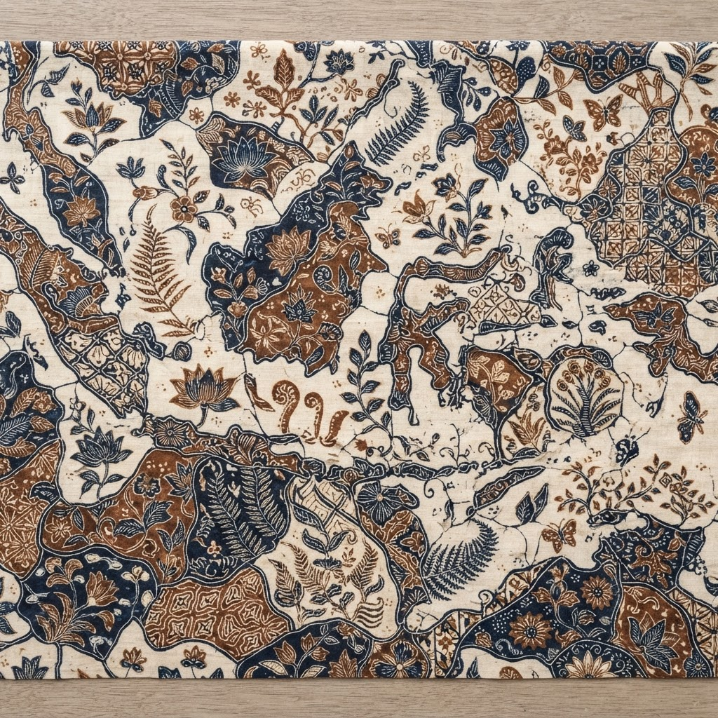 Kain batik motif Sekar Jagad